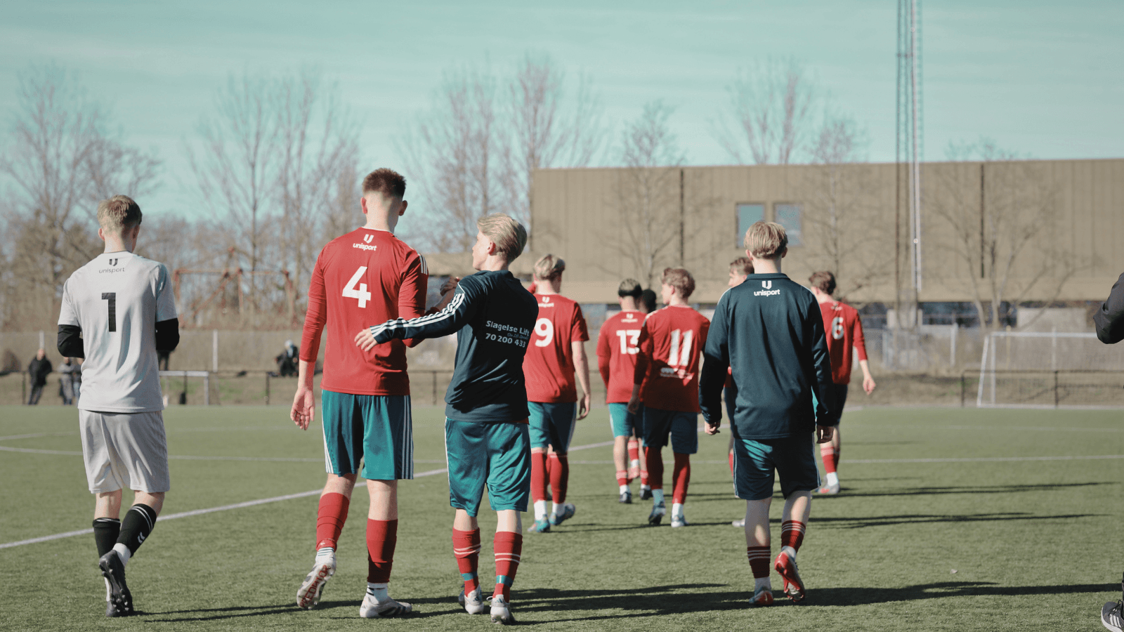 Slagelse Future-spillere går samlet fra banen